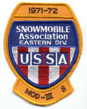 snowmobile ussa drivers division eastern association patch